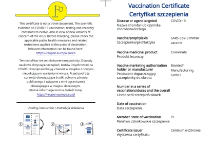 Vaccination Certificate